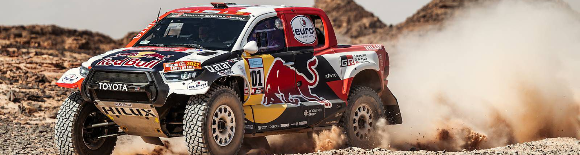 Изображение на странице НАССЕР АЛЬ-АТТИЯ ЗА РУЛЕМ TOYOTA HILUX СТАЛ ПОБЕДИТЕЛЕМ РАЛЛИ-РЕЙДА «ДАКАР-2022» Тойота Центр Тюмень Север